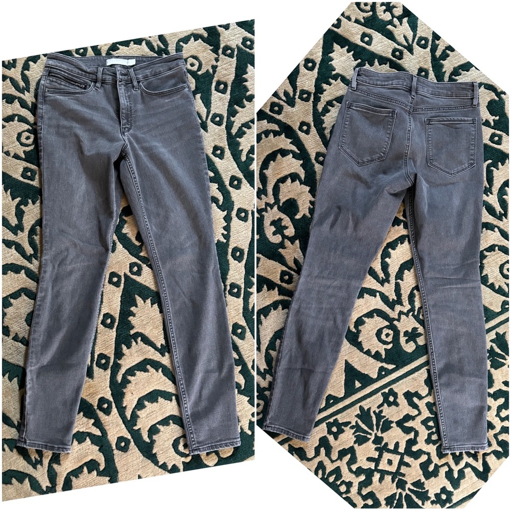 Athleta Sculptek Skinny Jeans Carbon Wash Size 6